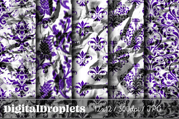 Elegant Textures: Unlocking Design Potential with Paper Damask Vol. 6
