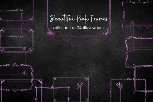 Pink Glitter Frames: Elevate Your Design Projects