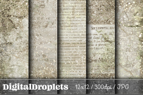 Sparkled News Vol. 7 | Vintage Paper Textures for Design
